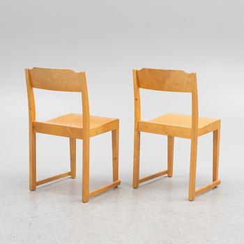 Sven Markelius, six chairs, "The Orchestra Chair".