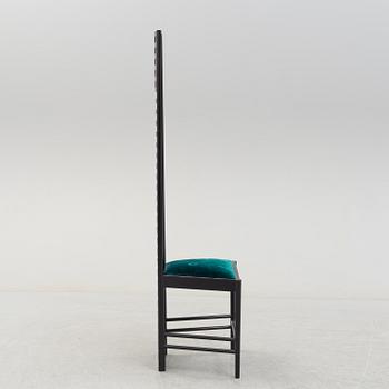 A 'Hill house 1' chair by Charles Rennie Macintosh for Cassina, Italy, designed in 1902, 21st century.