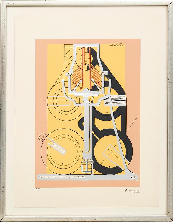 Francis Picabia, serigraph stamped signature and numbered 180/300.
