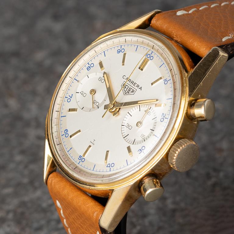Heuer, Carrera 45, chronograph, ca 1965.