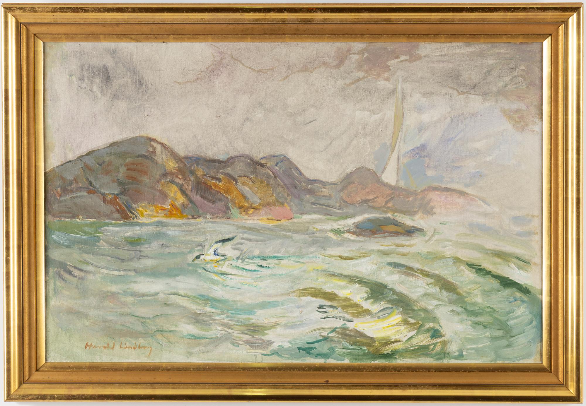 HARALD LINDBERG, oil on canvas, signed.
