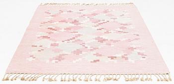 Ingegerd Silow, a 'Barken' flat weave rug, Axeco Svenska AB, signed IS, c. 235 x 168 cm.