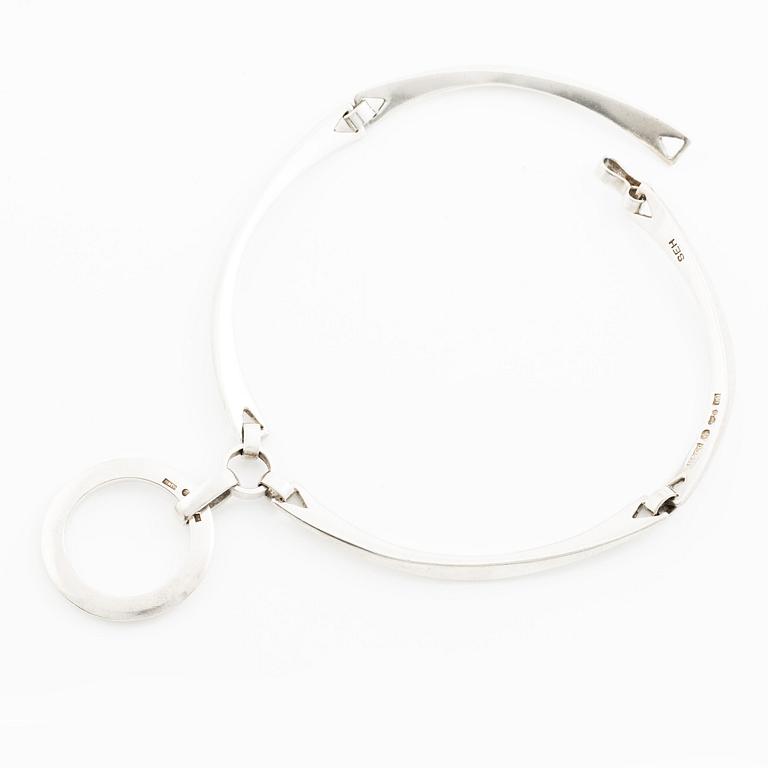 Sven-Erik Högberg, a necklace, sterling silver, Gothenburg 1991.