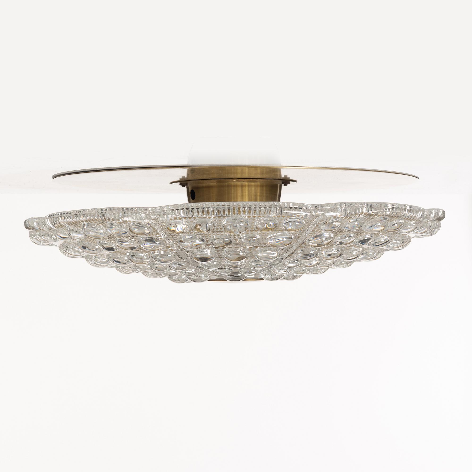 Carl Fagerlund, ceiling lamp, Orrefors.