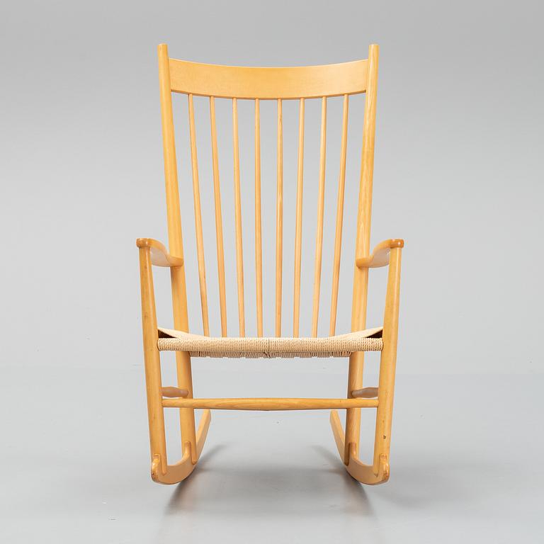 Hans J Wegner, a 'J 16' rocking chair, FDB Möbler.