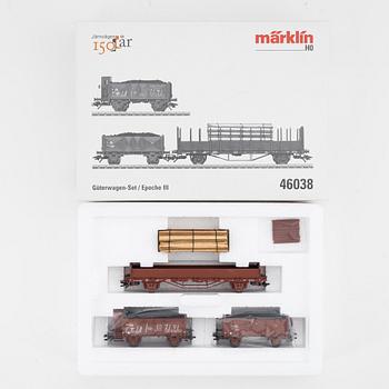 Märklin, 17 freight cars, gauge H0, in boxes.