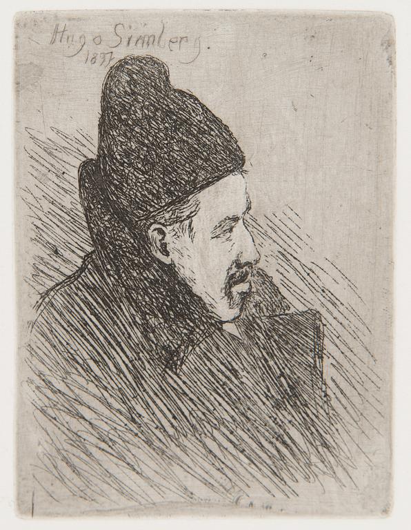 Hugo Simberg, "Omakuva" (Self portrait).