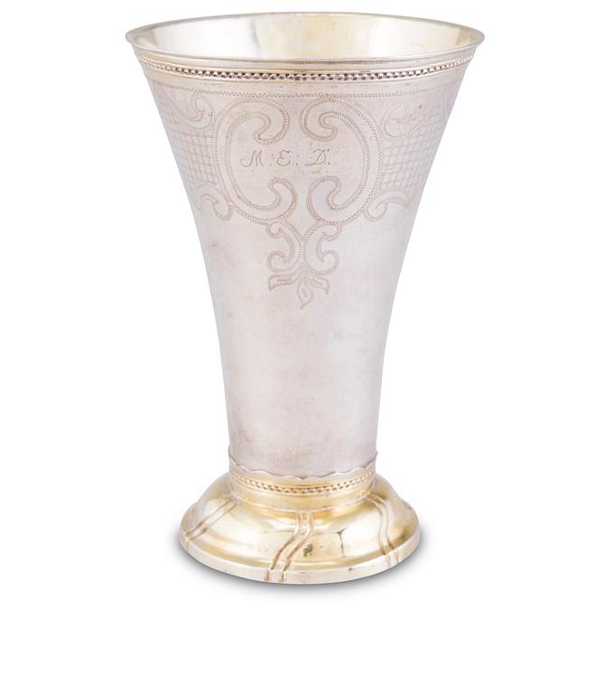 A BEAKER, silver, Stephan Westerstråle, Stockholm 1794.