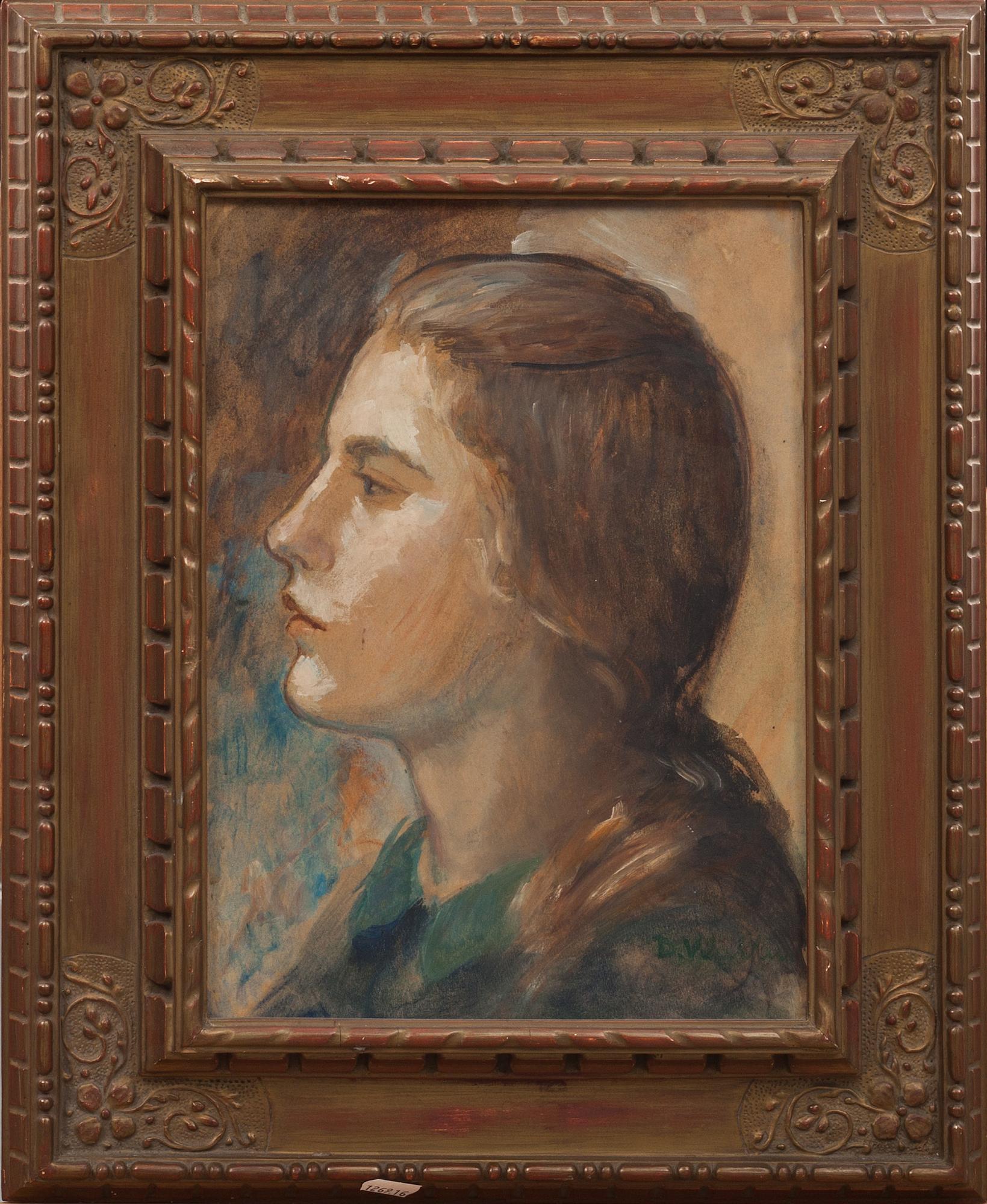 DAVID WALLIN, olja på pannå, signerad.