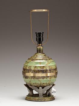 BORDSLAMPA, art deco, 1930-tal.