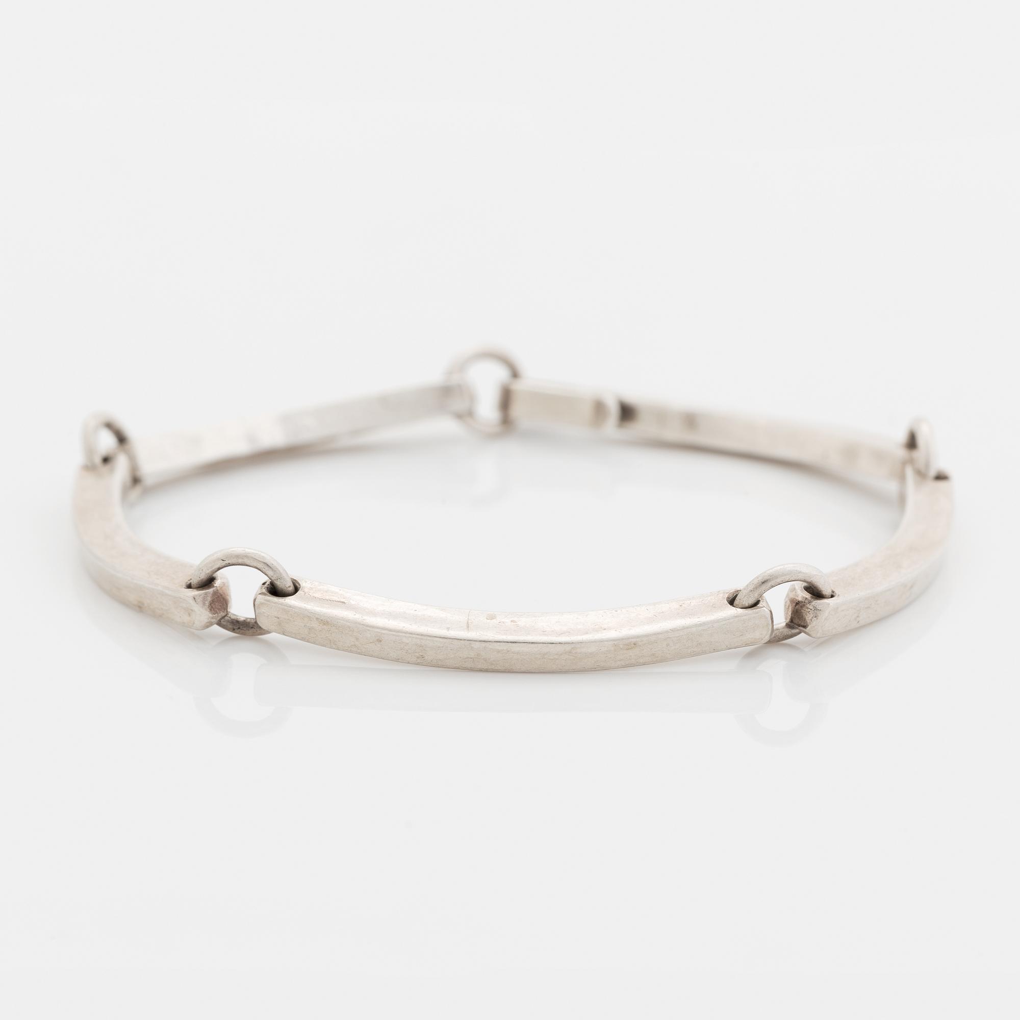Silver bracelet, Martin Öhman, Halmstad 1982.