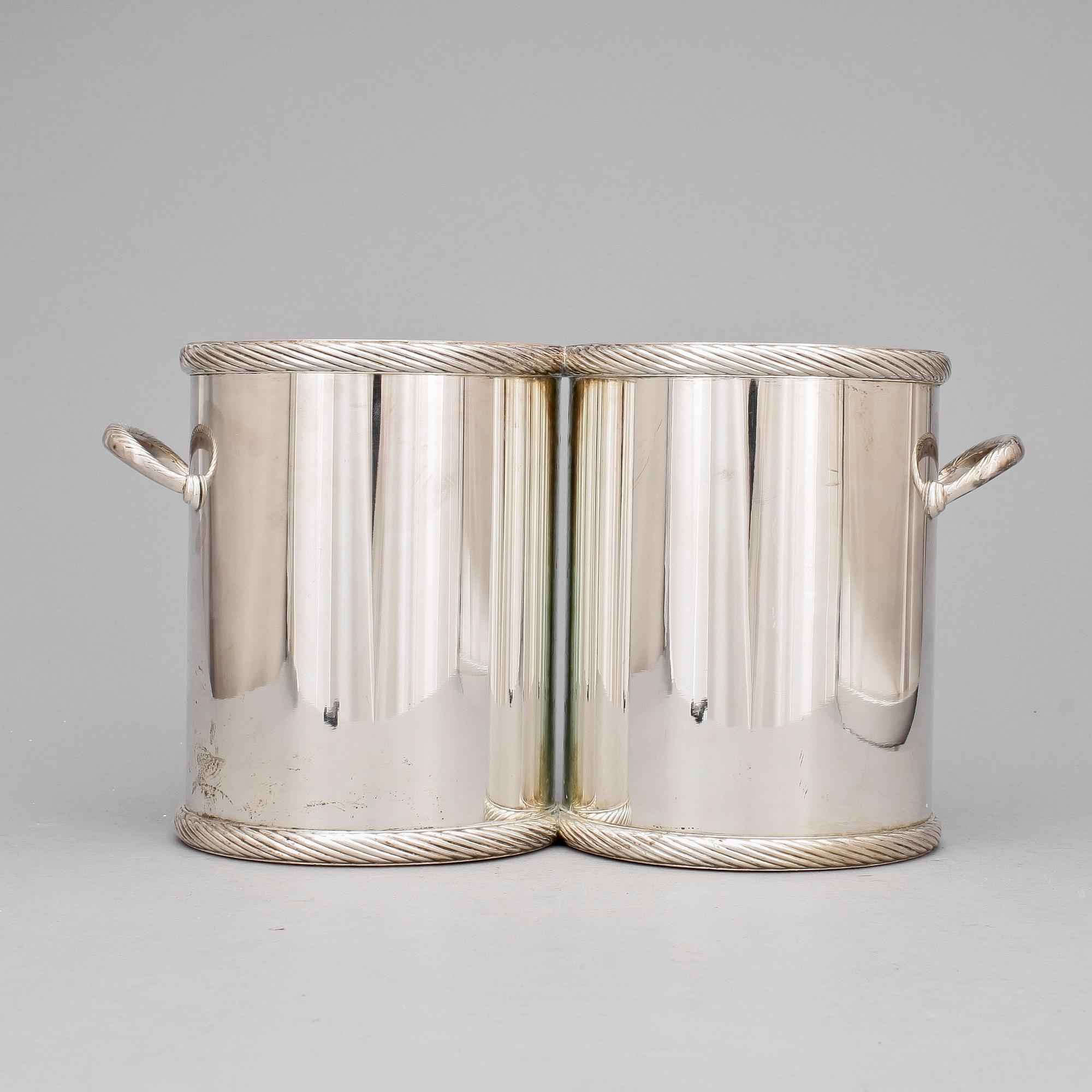 VINKYLARE, dubbel, nysilver. 1900-talets andra hälft.