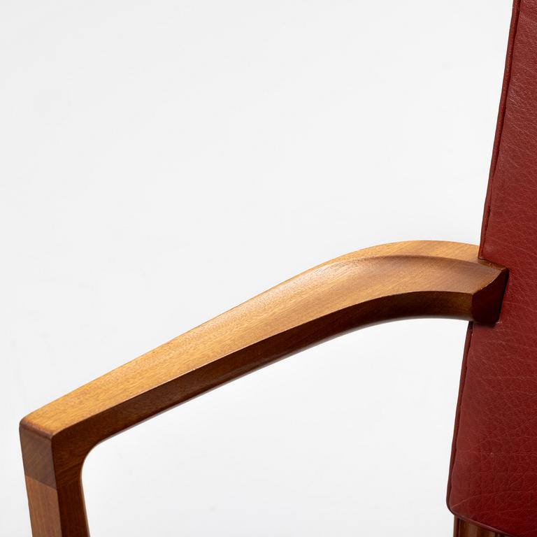 Kaare Klint, Armchair, “The Red Chair”, model 3758A, probably Rud Rasmussen’s Snedkerier, Denmark.