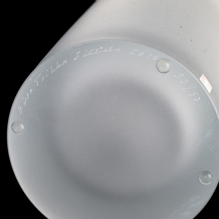 Oiva Toikka, skulptur, "Snowcaslte", signerad Oiva Toikka Iittala 2010 33/50.