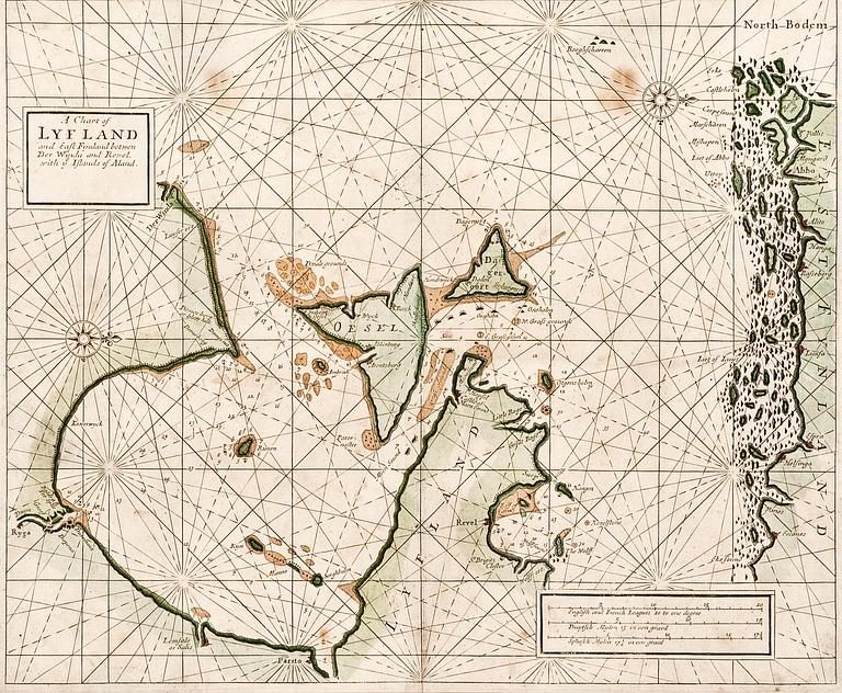 A NAUTICAL CHART.