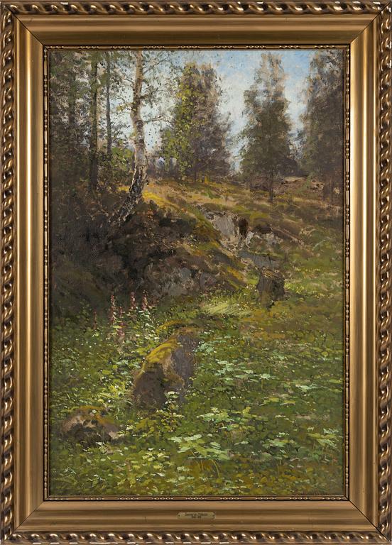 Severin Nilson, oil on canvas, signed.