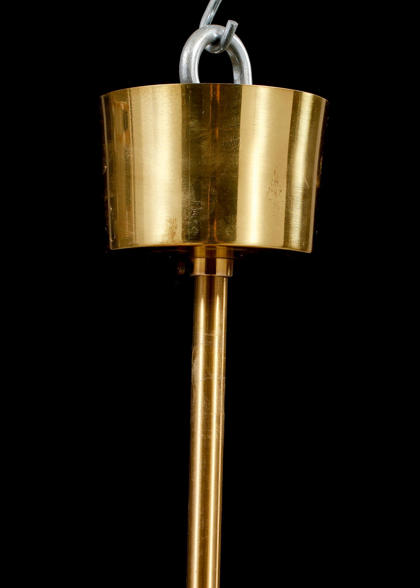 TAKLAMPA, Orrefors, 1900-talets andra hälft, höjd ca 50 cm.