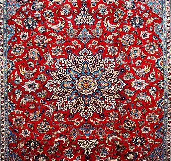 A carpet, Mashad, ca 345 x 242 cm.