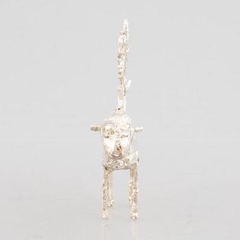 A sterling silver sculpture, mark of Lars Arby, Gothenburg, Sweden 1982.