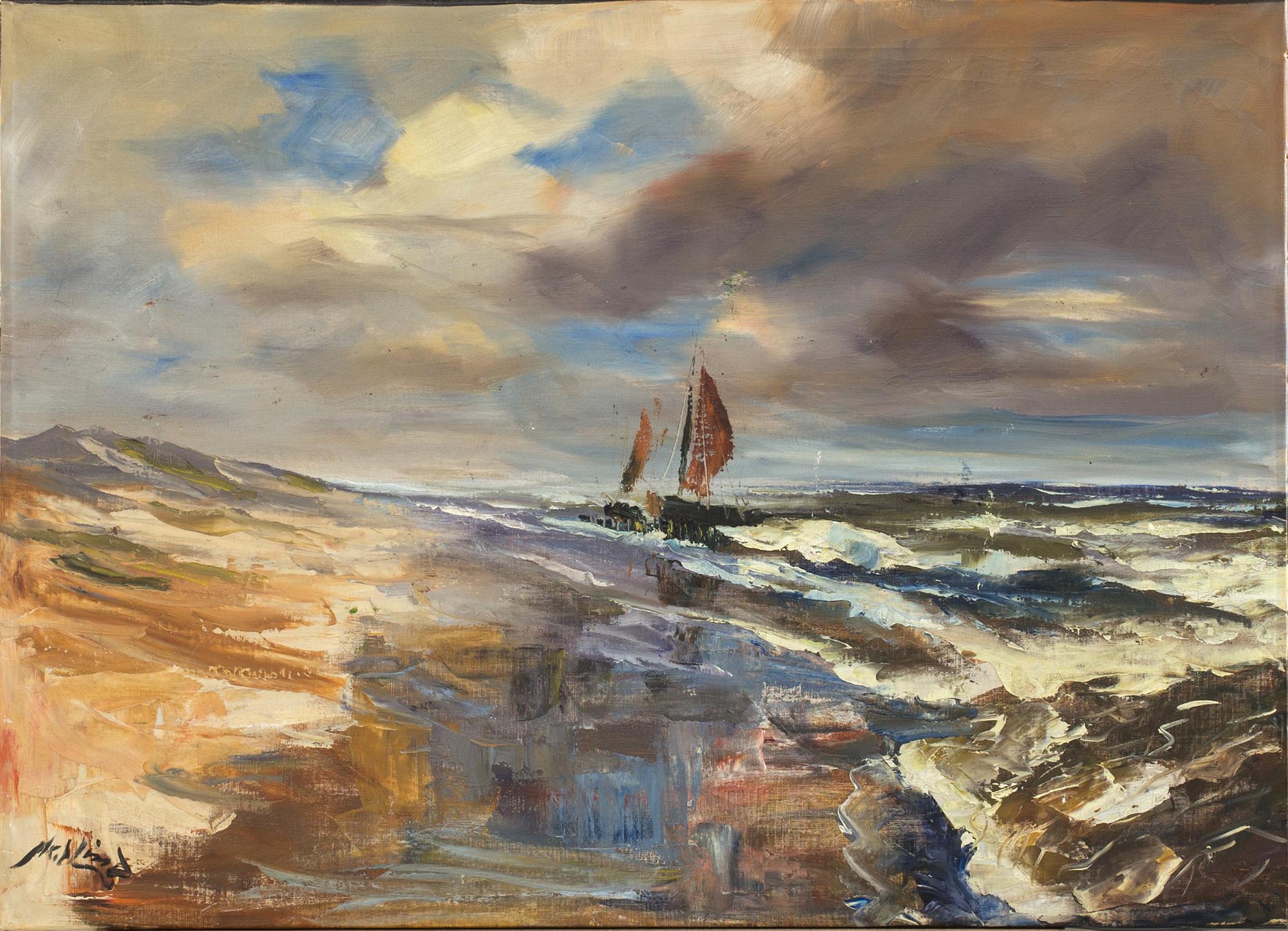 AXEL LIND, oil on canvas, signed,