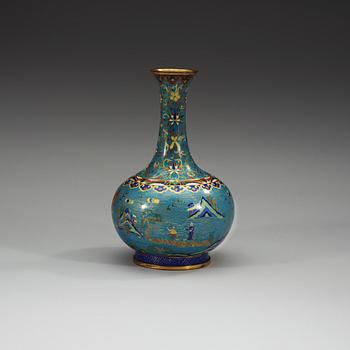 VAS, cloisonné. Qing dynastin, 1800-tal.