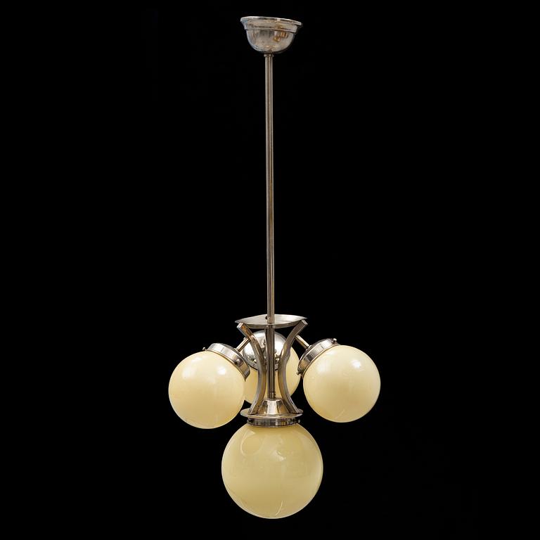 An Art Deco ceiling light.