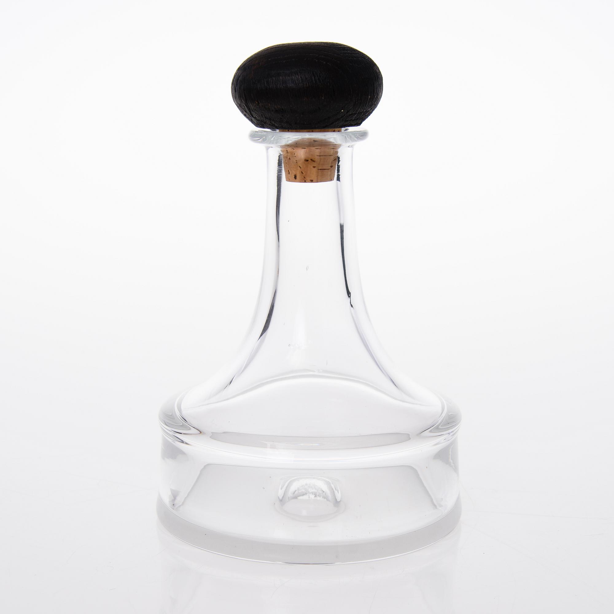 TAPIO WIRKKALA, GLASSERVIS, 1 + 8 delar, "Kapteenin lasisto", Iittala. Formgivna 1963.