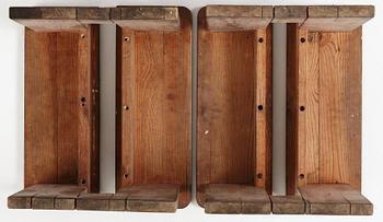 Axel Einar Hjorth, a pair of "Skoga" stools, Nordiska Kompaniet 1930's.