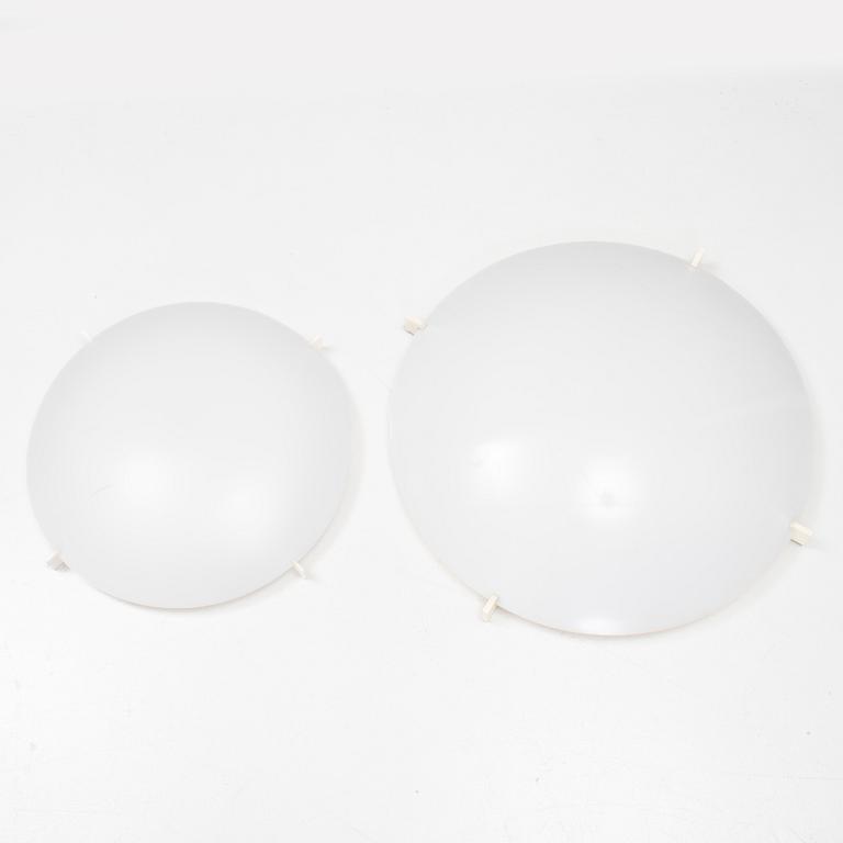 Uno and Östen Kristiansson, ceiling lamps, one larger and one smaller, "Plafo", Luxus, second half of the 20th century.