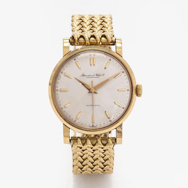 IWC, wristwatch, 34 mm, 18K gold.