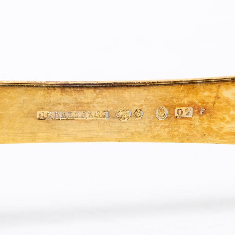 15 silver spoons, of which seven gilt, CG Hallberg, Stockholm, 1911-16.