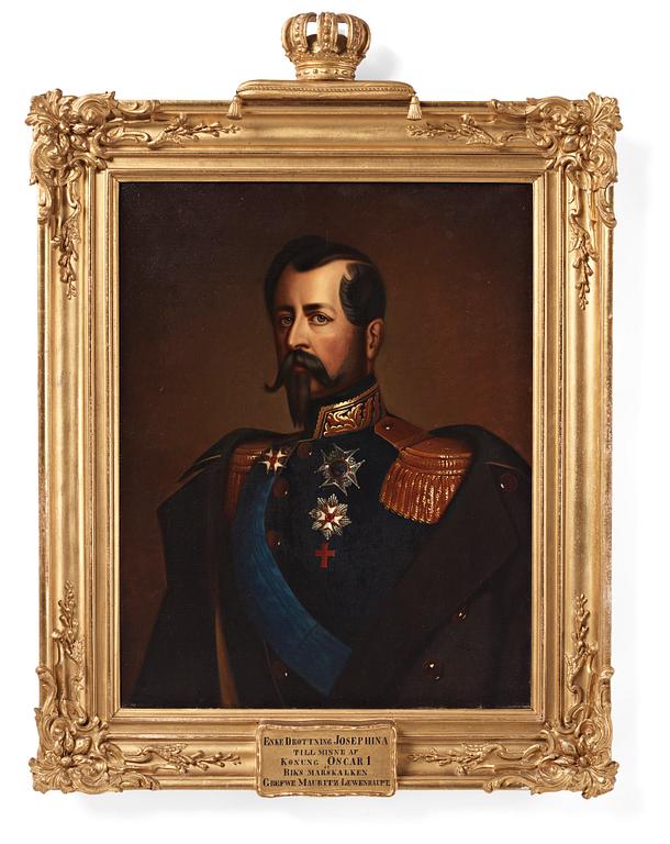 Carl Theodor Staaff, attributed to, "King Oscar I" (1799-1859).