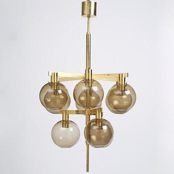 Hans-Agne Jakobsson, taklampa, modell "T348/9", Hans-Agne Jakobsson AB, Markaryd, 1960-tal.