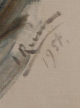 INGRID RUIN, olja på duk, uppfodrad på pannå, sign. och dat. 1954.