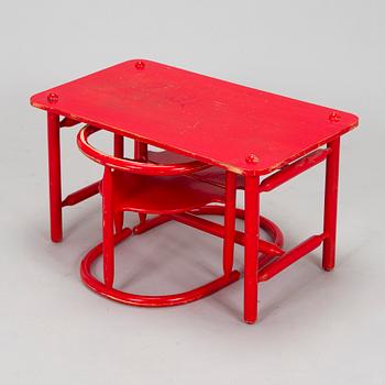 Karin Mobring, a children's beech wood furniture set, 'Anna', IKEA, Sweden,.