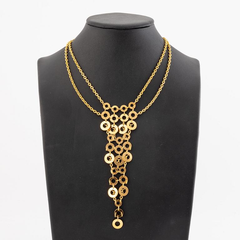 Siv Lagerström necklace gold metal.