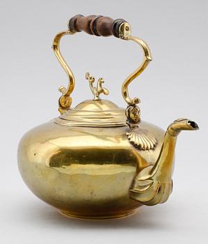 TEKANNA, mässing, barock, 1700-tal.