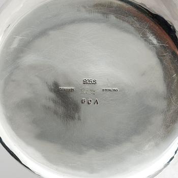 Georg Jensen, kaffeservis, 3 delar, sterling silver, Köpenhamn, Danmark, efter 1945, design nr 80A.