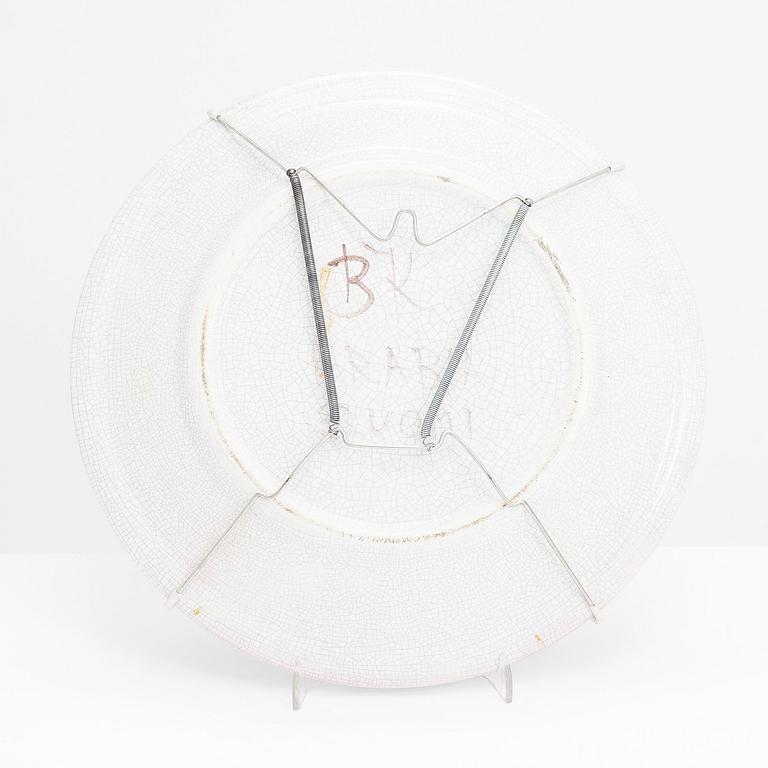 Birger Kaipiainen, tallrik, keramik, signerad BK Arabia Suomi.