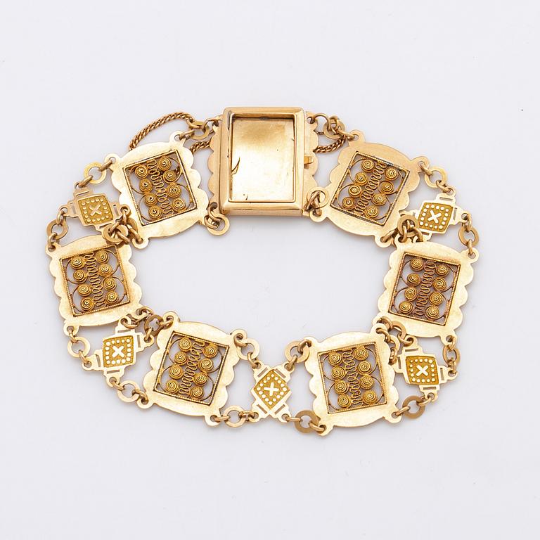 ARMBAND 18K guld, 14,7 g.