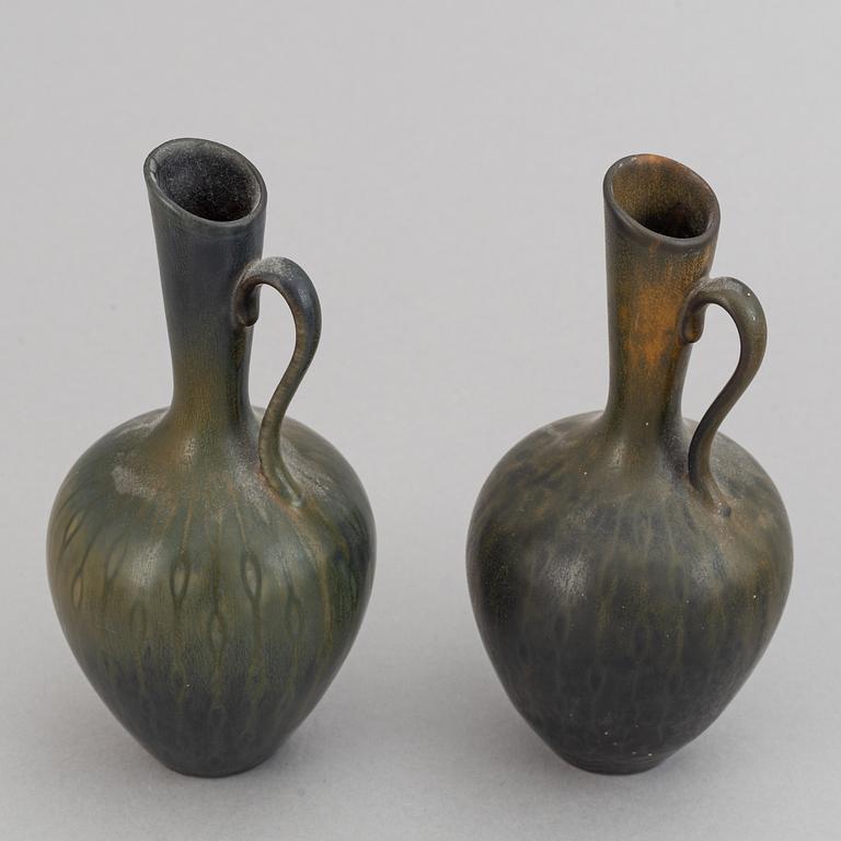 Gunnar Nylund, a set of six stoneware vases and a bowl for Rörstrand.