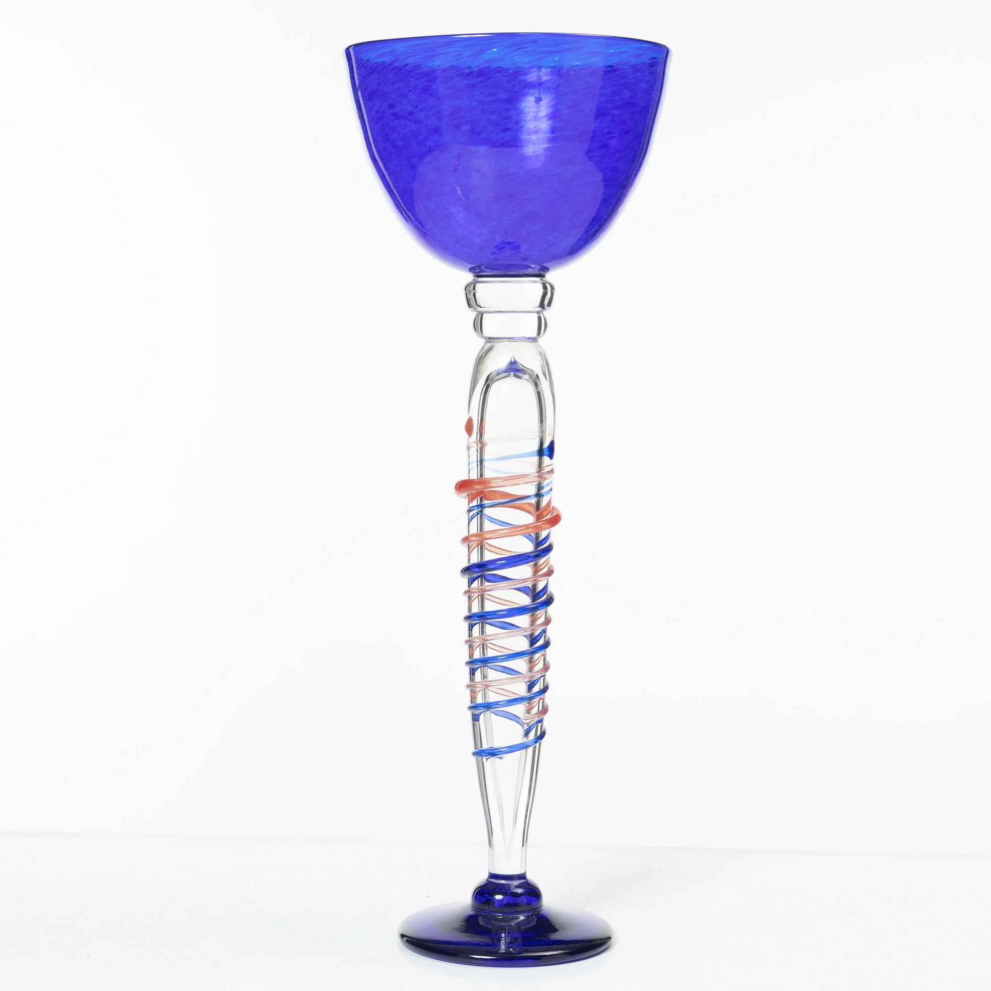 Björn Rönnquist, a unique glass cup, 1998.