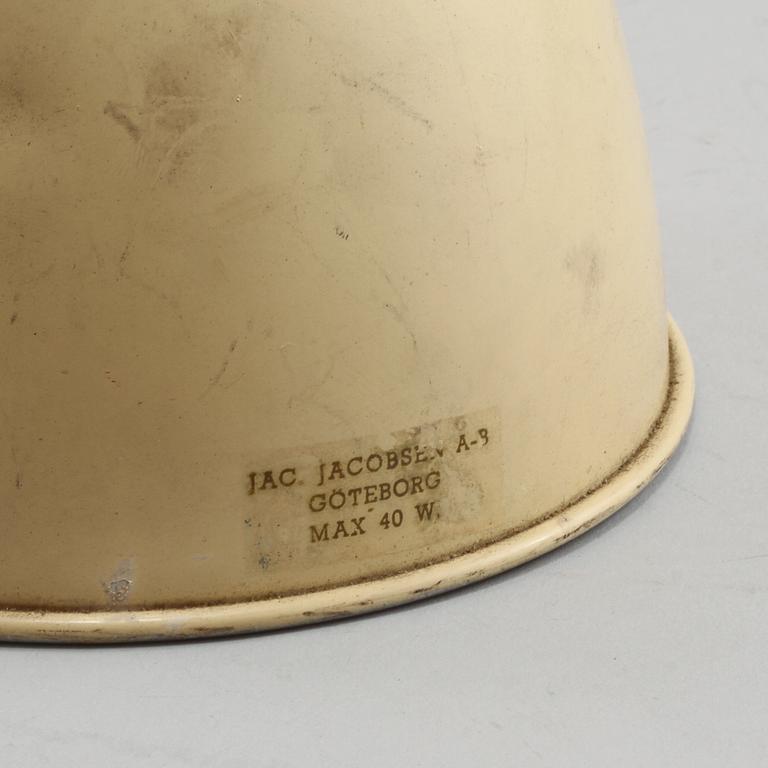 INDUSTRILAMPA, "Luxo 1001", Jacob Jacobsen, omkring 1900-talets mitt.