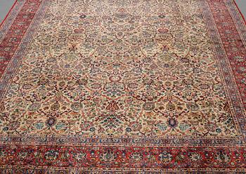 Matta, semiantik Keshan, ca 422 x 321 cm.