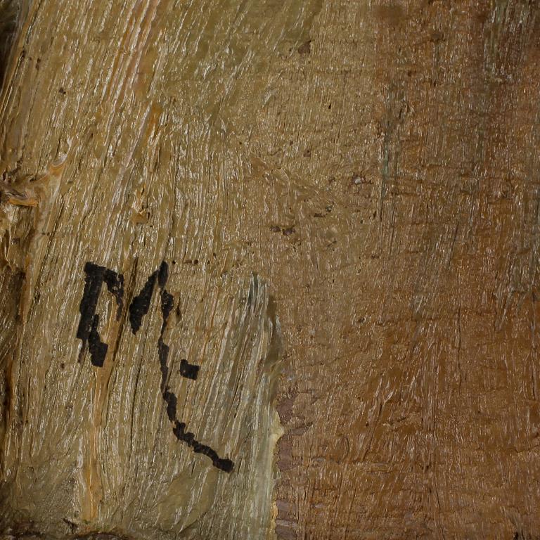 KRONPRINSESSAN MARGARETA AV SVERIGE, olja på duk, signerad M.