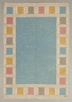 MATTA, rölakan, monogramsignerad BS, (Birgitta Söderkvist möjligen), 1900-talets andra hälft. Ca 236 x 165 cm.