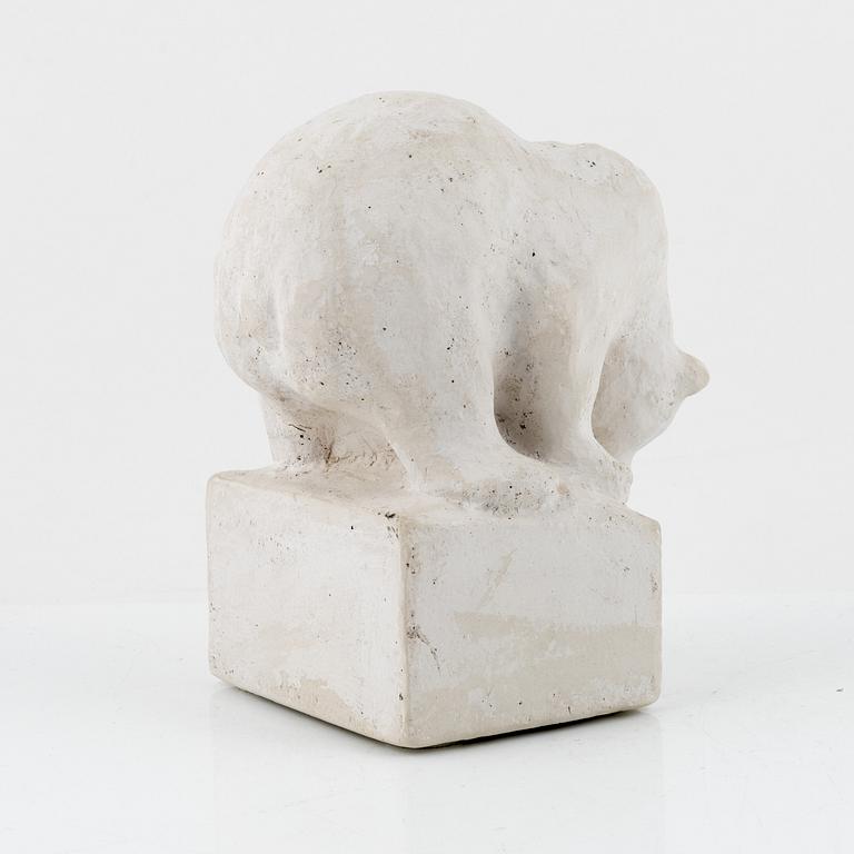 Arvid Knöppel. Sculpture, unsigned, plaster.