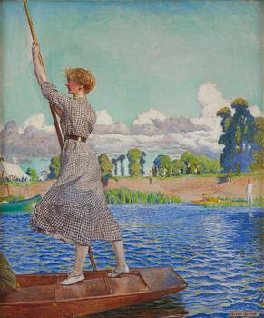 729. John Byam Liston Shaw, "The Regatta".