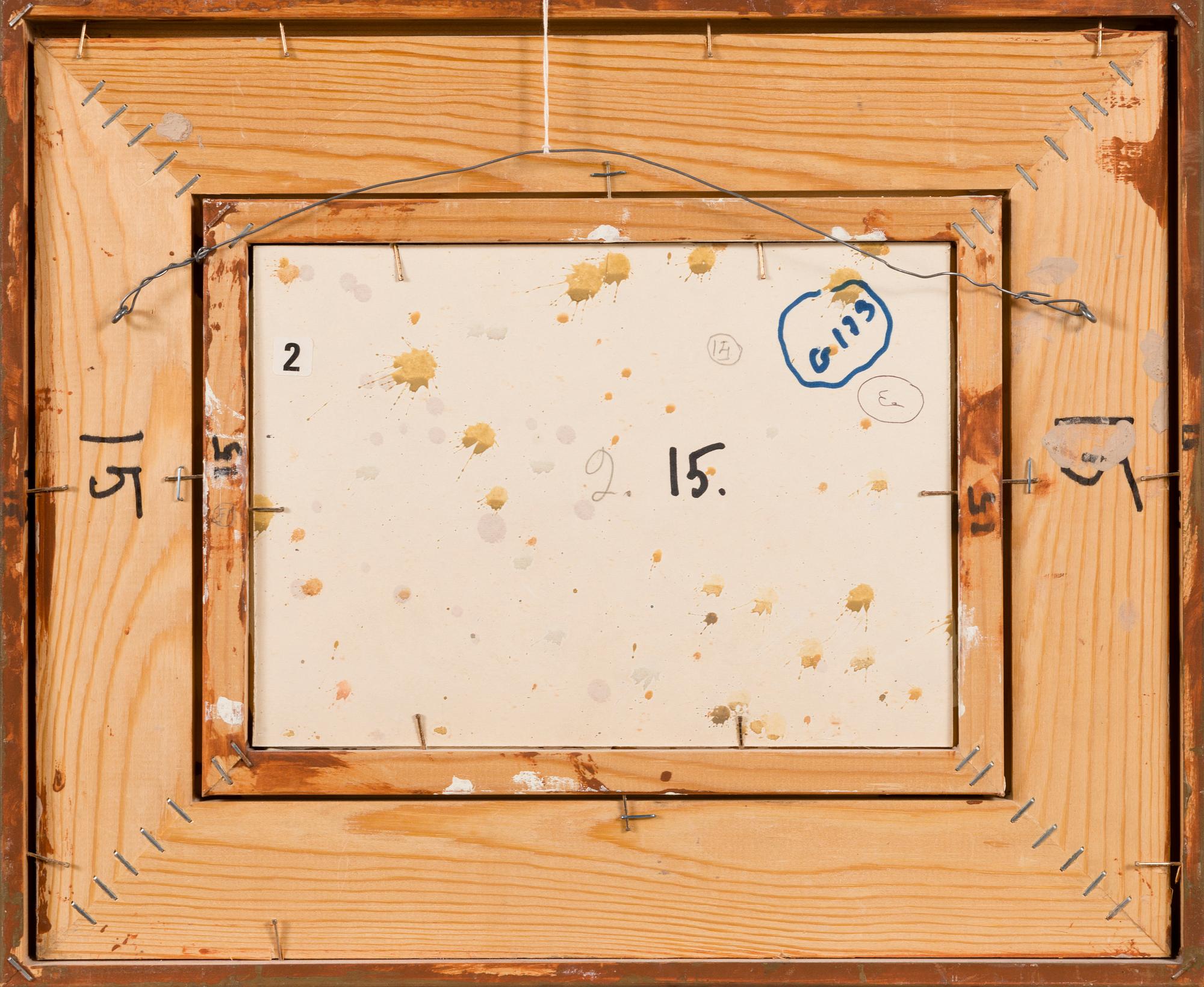 GEORGES VON SWETLIK, munaöljytempera levylle, signeerattu.