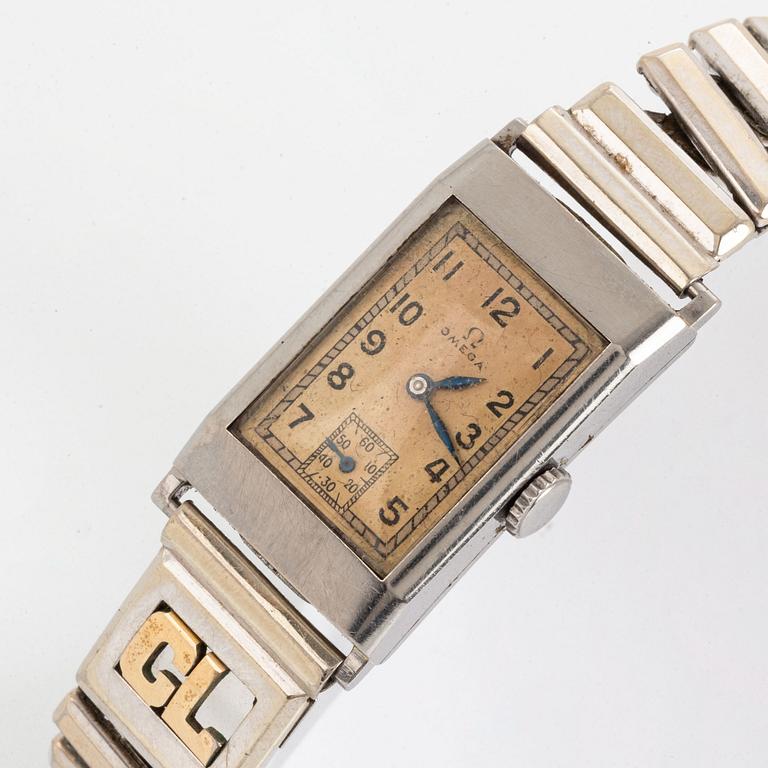 Omega, wristwatch, 19,5 x 31 mm.